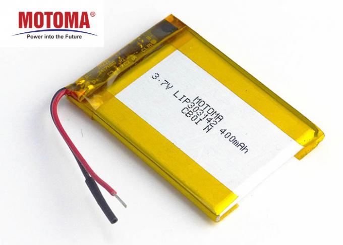 batería recargable del polímero de litio de 400mah 3,7 V para el sistema de la bicicleta 0