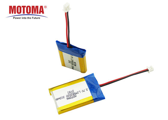 Batería de litio médica recargable, batería de MOTOMA 3,7 V 300mah Lipo