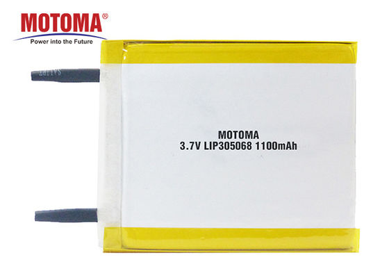 baterías de la batería 3.0*50*68m m Motoma del polímero de litio de 3.7V 1100mAh Rechargable para los dispositivos de IOT