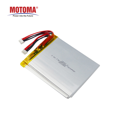 Litio de alto voltaje Ion Polymer Battery Pack 3.8V 2500mAh para el perseguidor pendiente